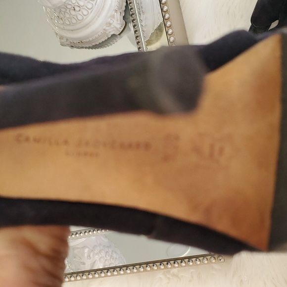 Camilla skovgaard blue platform heel Stiletto  open toe shoe size 36.5 - Picture 10 of 16